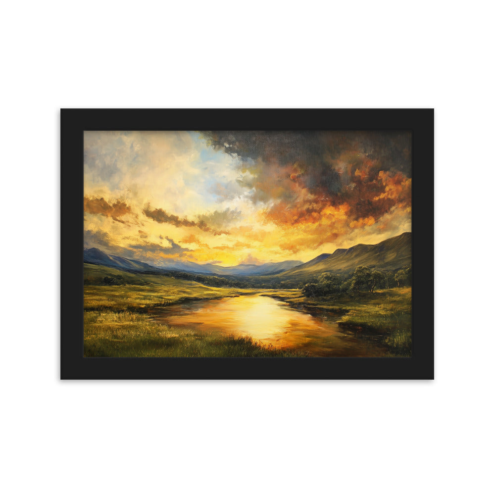 Untitled Landscape 1 framed matte paper poster