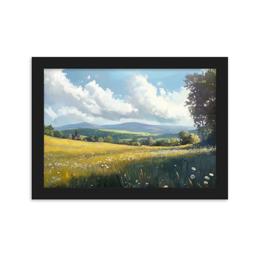 Untitled Landscape 4 Framed matte paper poster