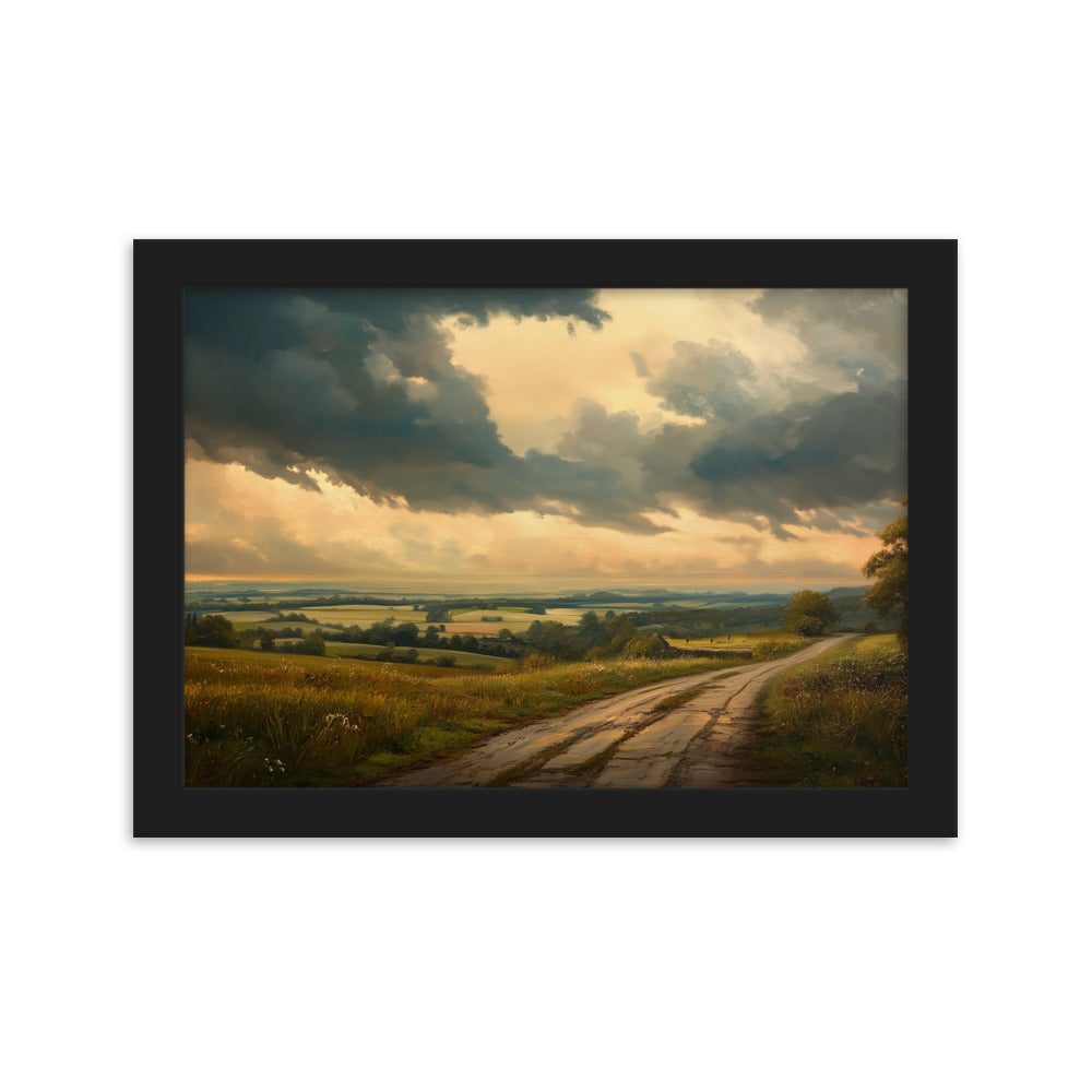 Untitled Landscape 5 Framed matte paper poster