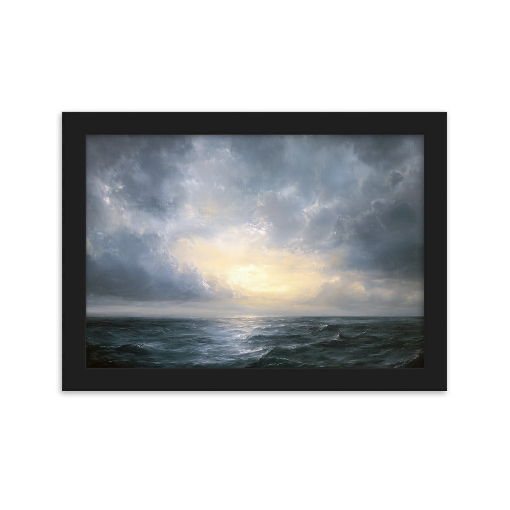 Untitled Seascape 1 Framed matte paper poster