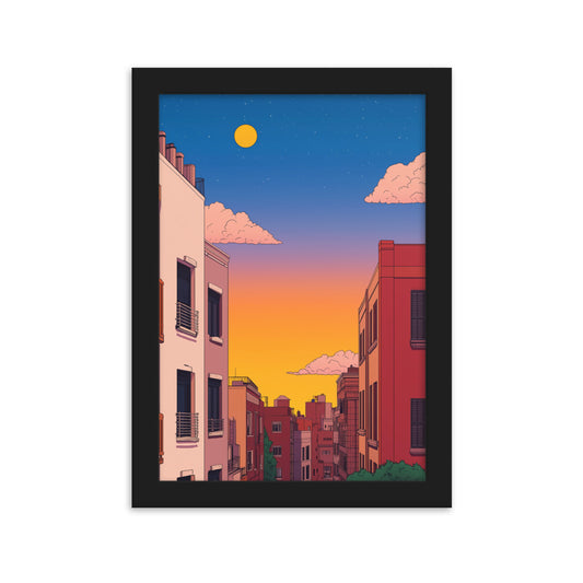 4 Framed matte paper poster