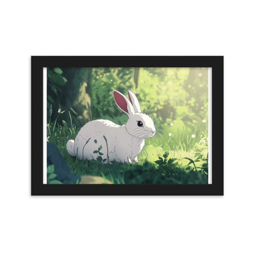 Rabbit Framed matte paper poster