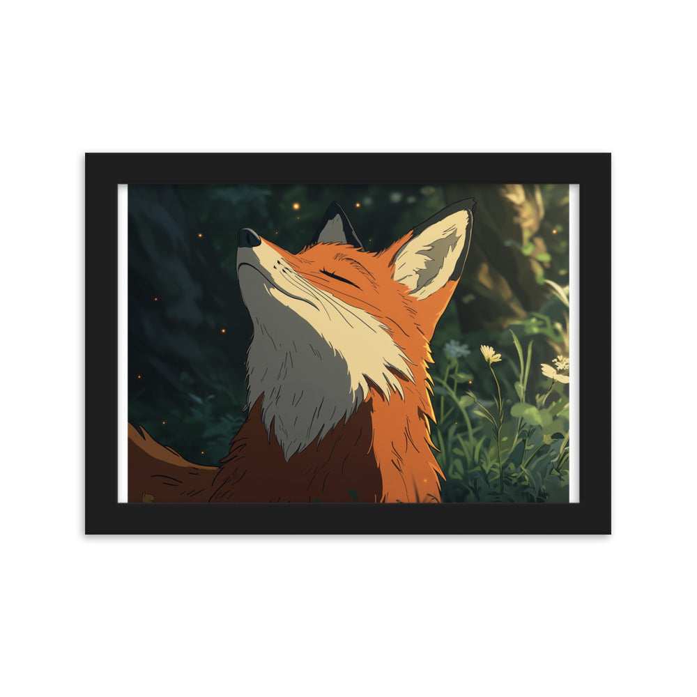 Fox 2 Framed matte paper poster