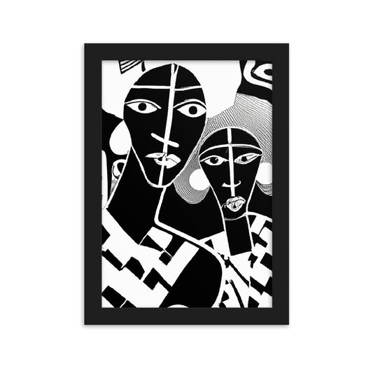 Aunties Framed matte paper poster