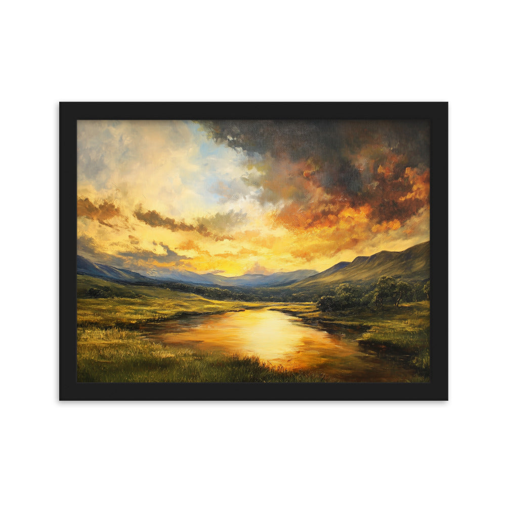 Untitled Landscape 1 framed matte paper poster