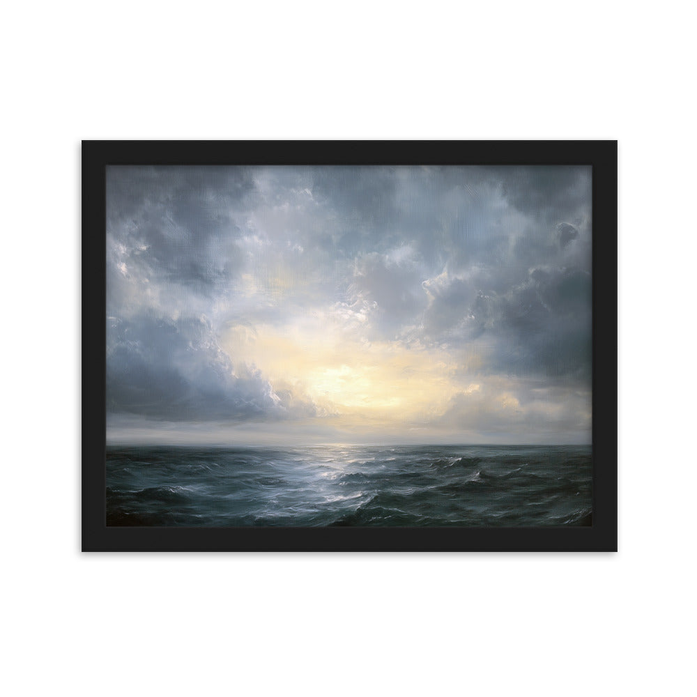 Untitled Seascape 1 Framed matte paper poster