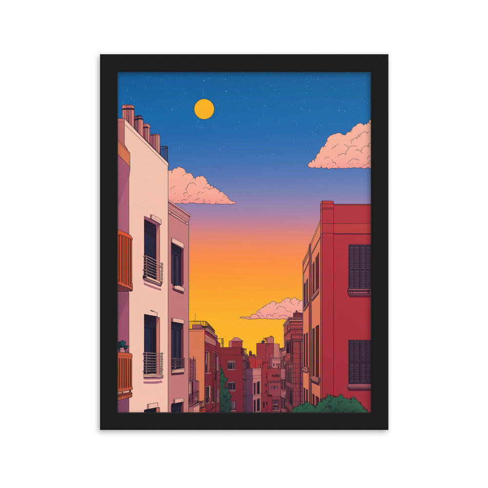 4 Framed matte paper poster