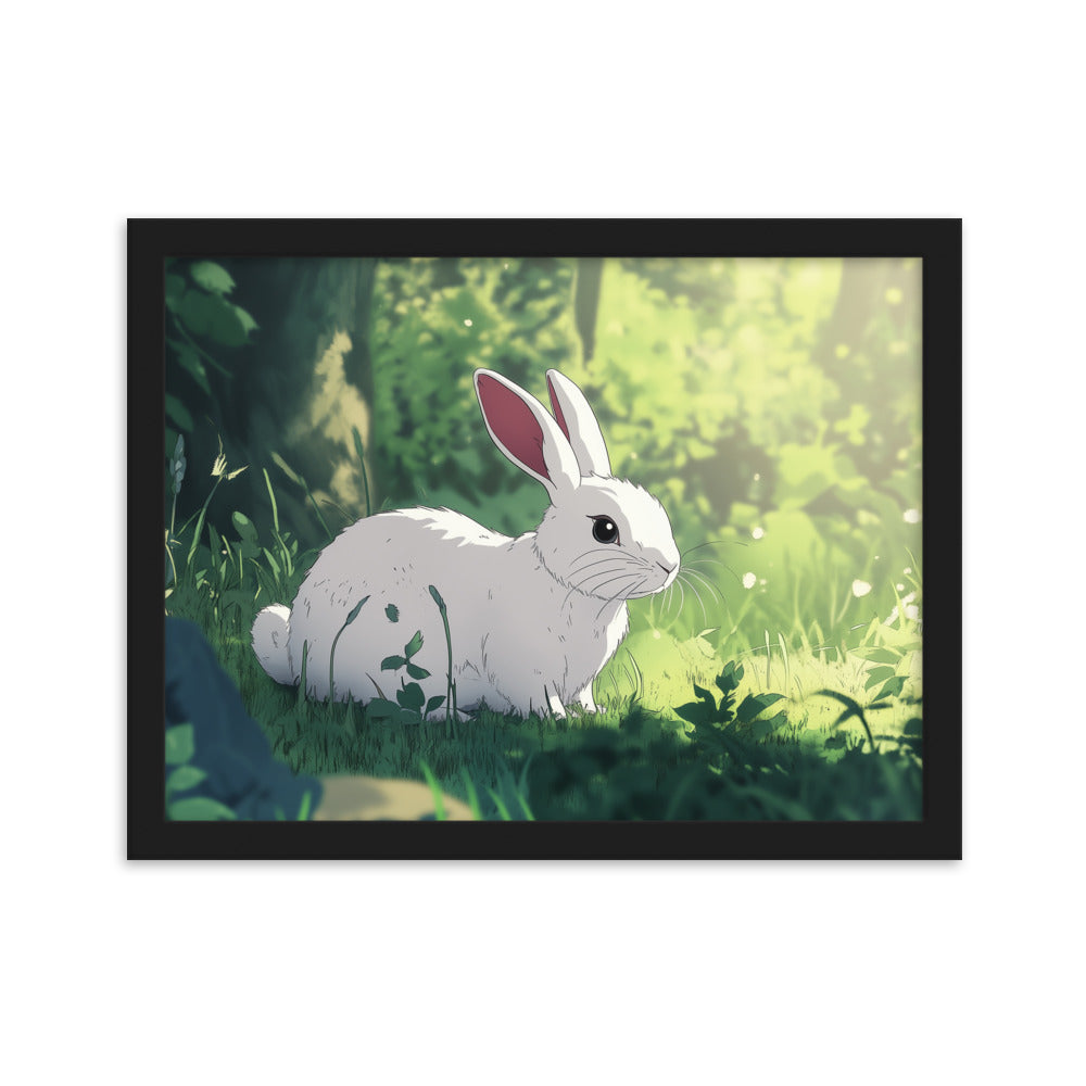 Rabbit Framed matte paper poster