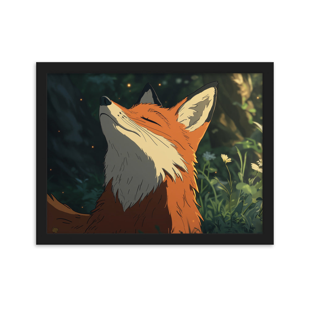 Fox 2 Framed matte paper poster