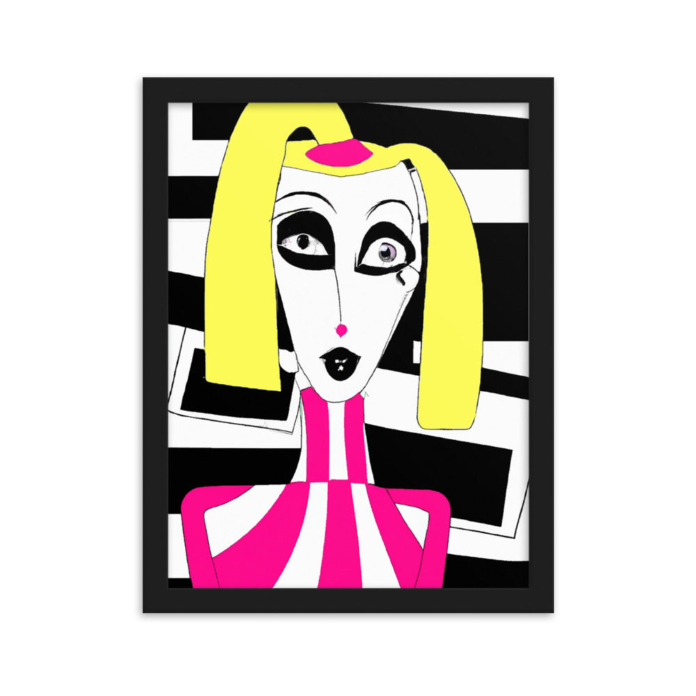 Weird Barbie Framed matte paper poster