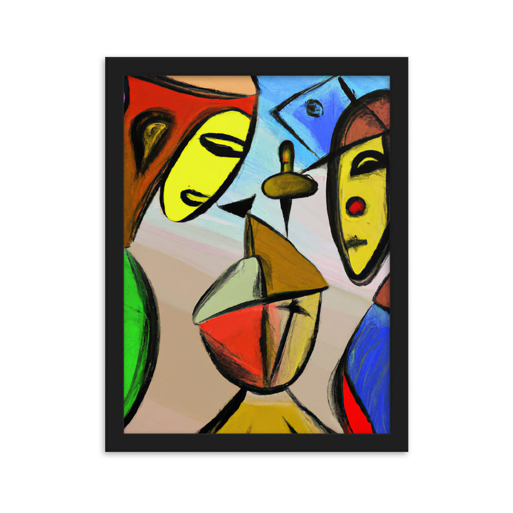 Cubism Framed matte paper poster