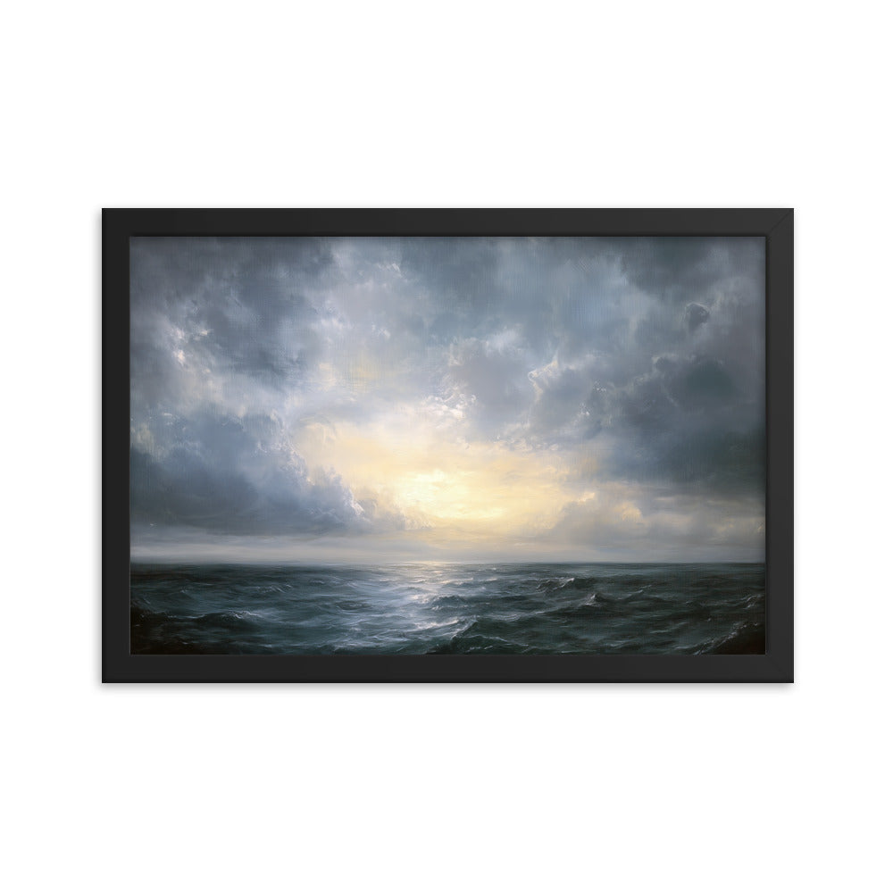 Untitled Seascape 1 Framed matte paper poster