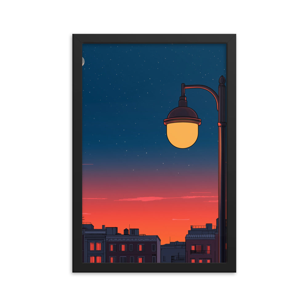 1 Framed matte paper poster