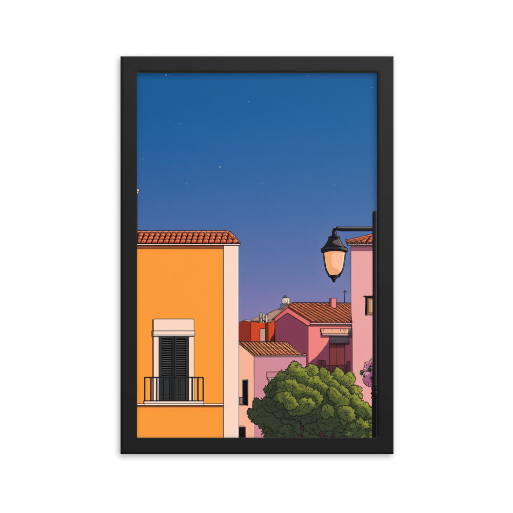 2 Framed matte paper poster