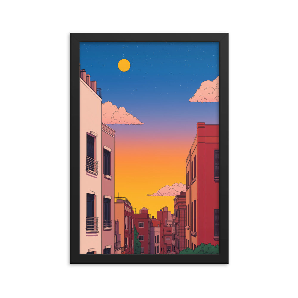 4 Framed matte paper poster