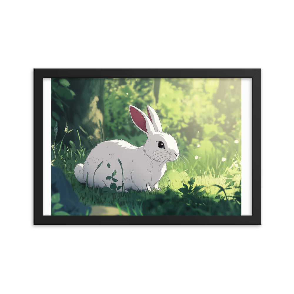 Rabbit Framed matte paper poster