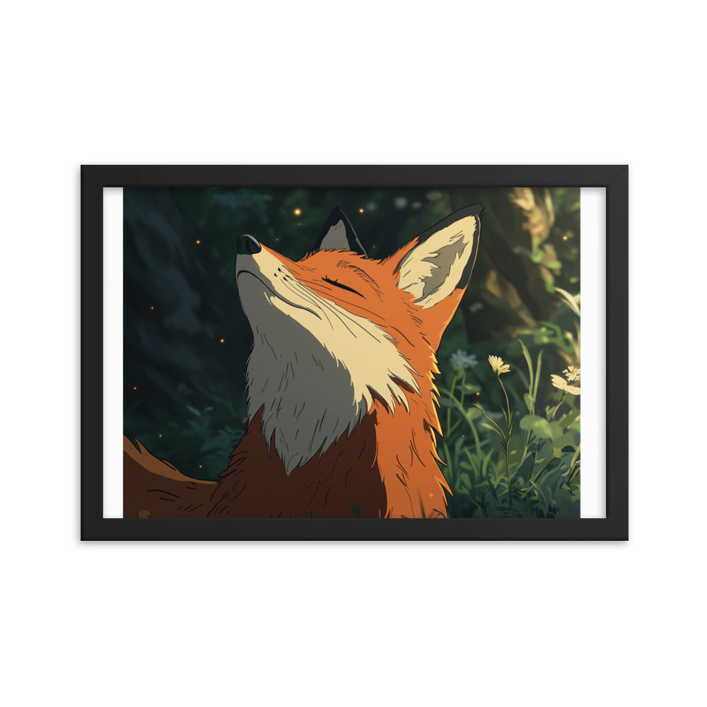 Fox 2 Framed matte paper poster