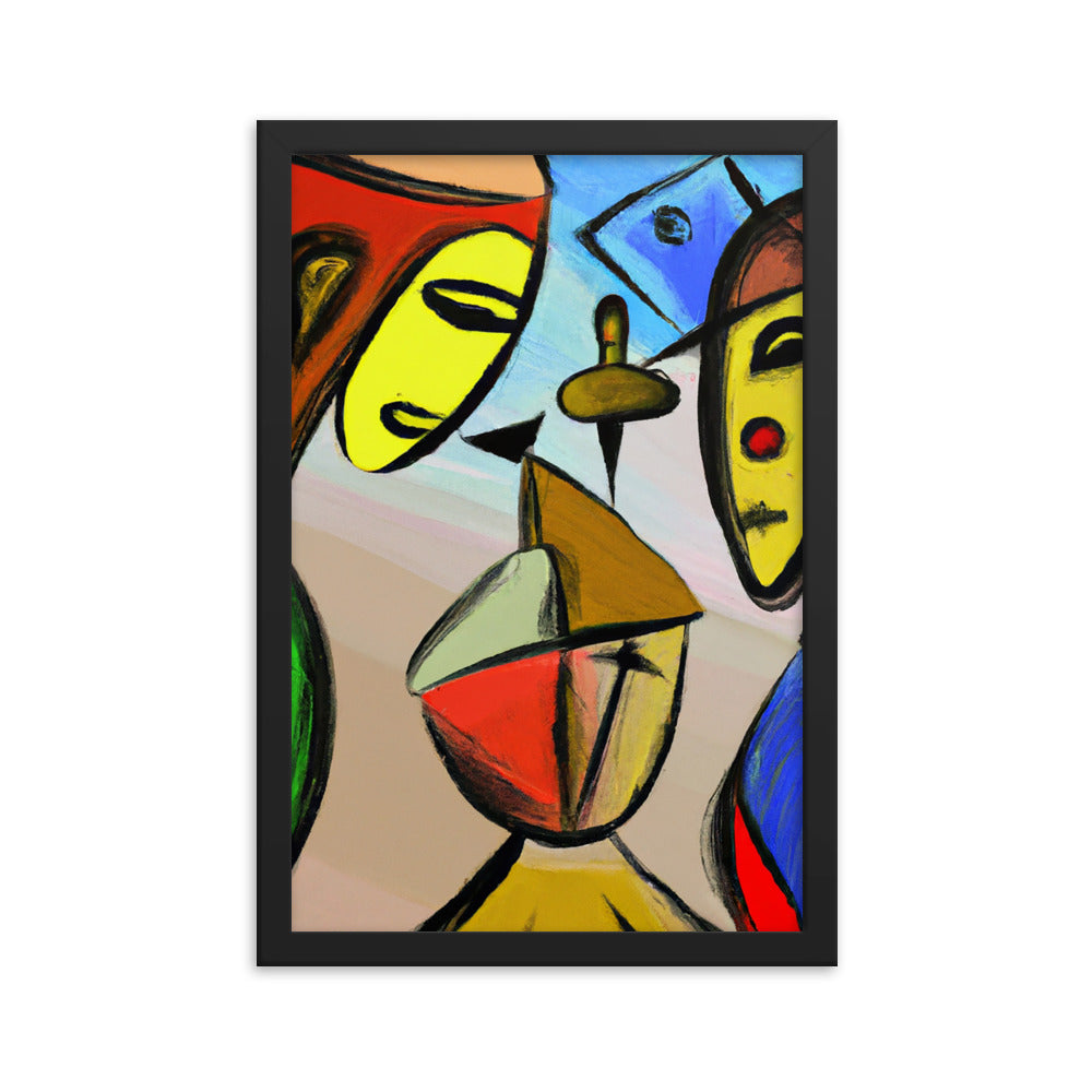 Cubism Framed matte paper poster