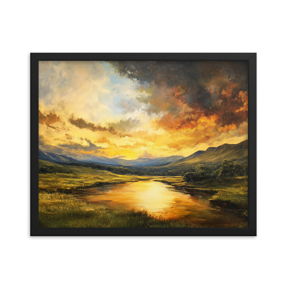 Untitled Landscape 1 framed matte paper poster