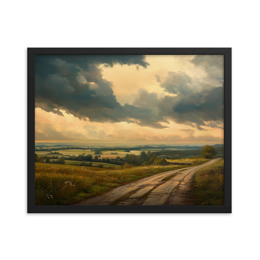 Untitled Landscape 5 Framed matte paper poster