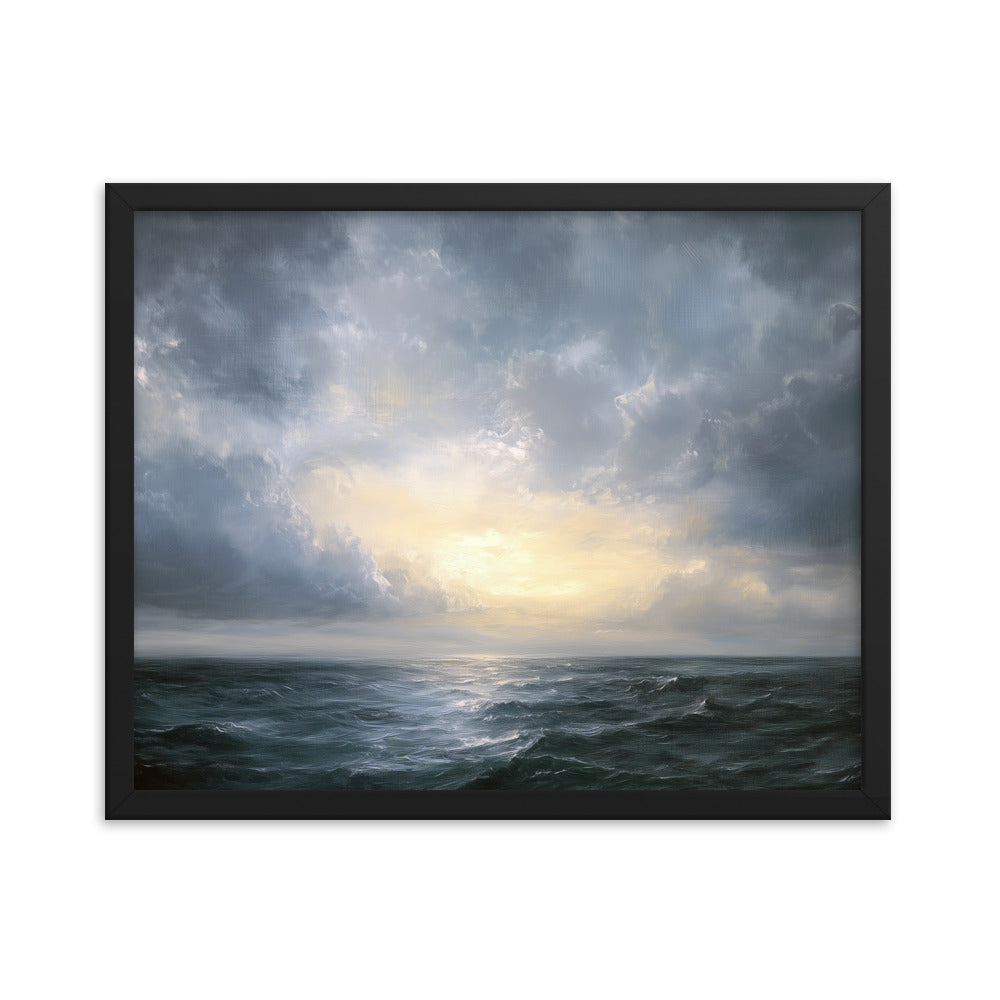 Untitled Seascape 1 Framed matte paper poster