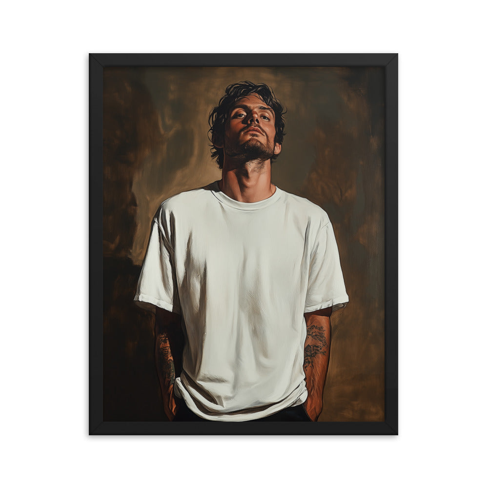 Alessandro Framed matte paper poster