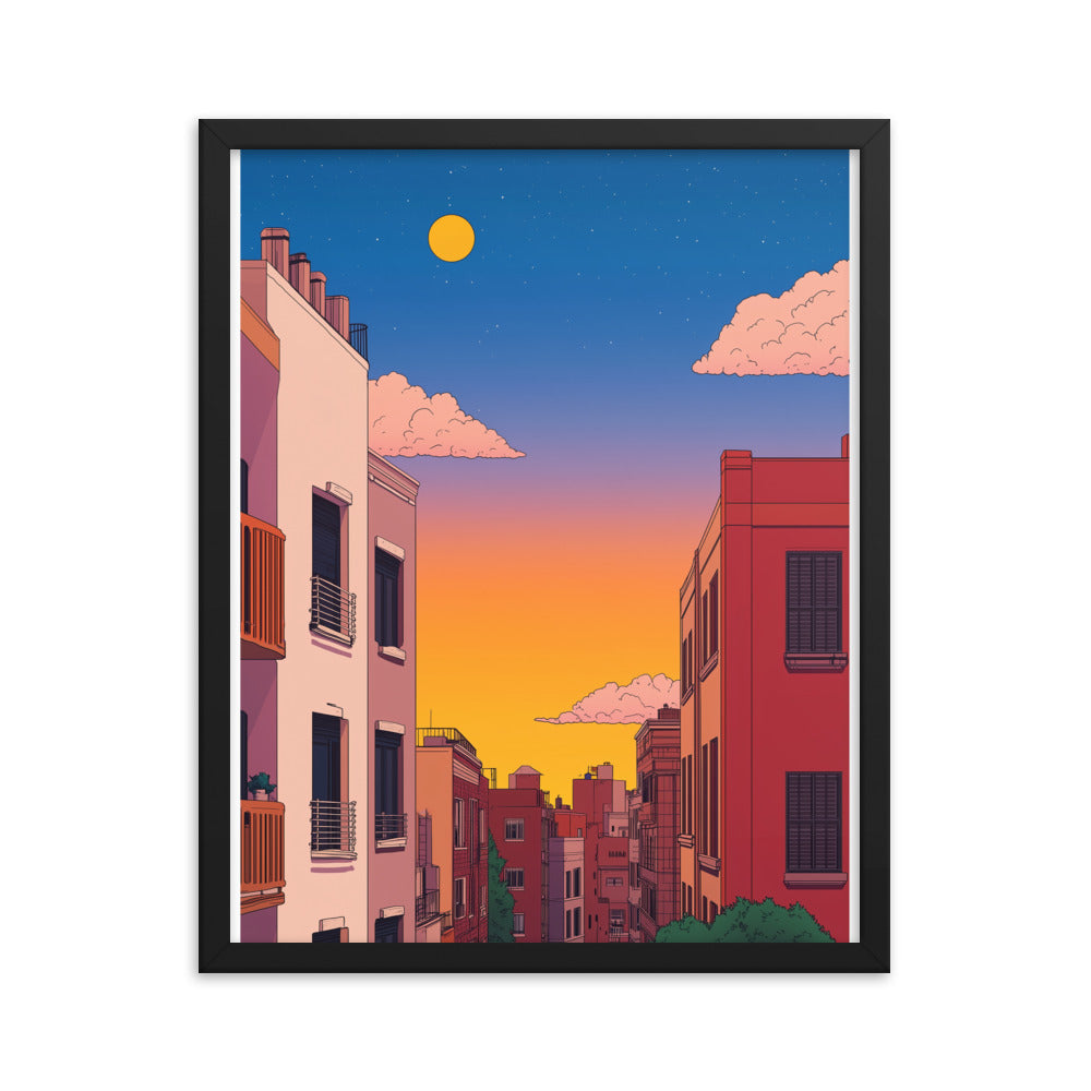 4 Framed matte paper poster