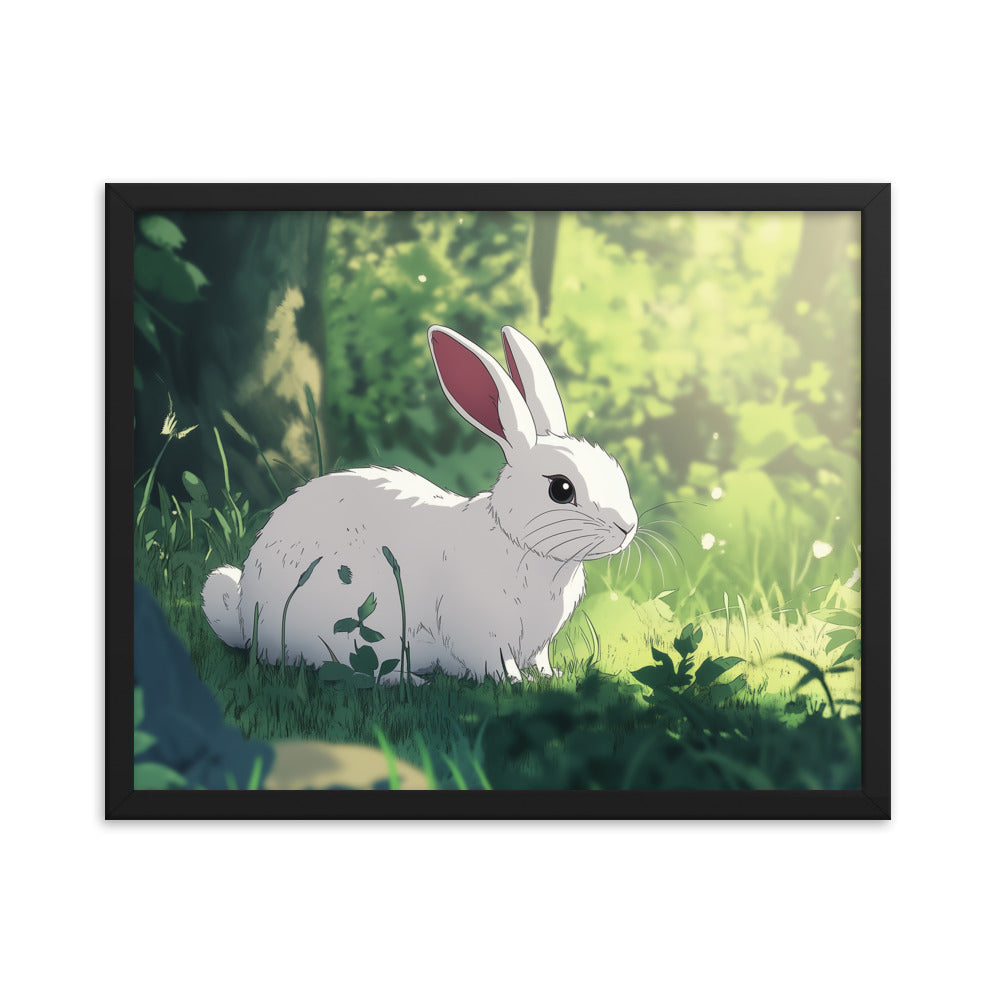 Rabbit Framed matte paper poster