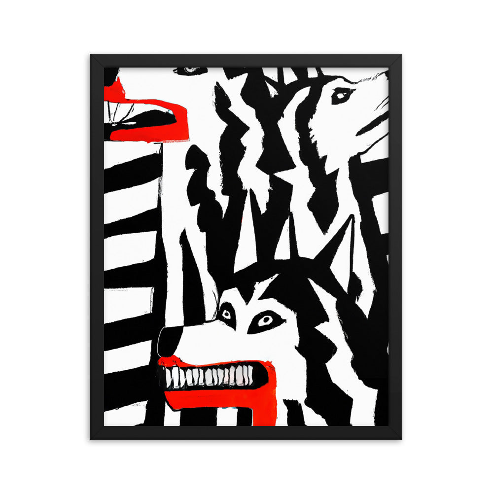 Mauling Framed matte paper poster