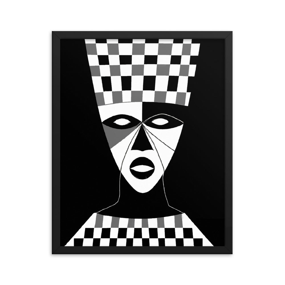 Mask Framed matte paper poster