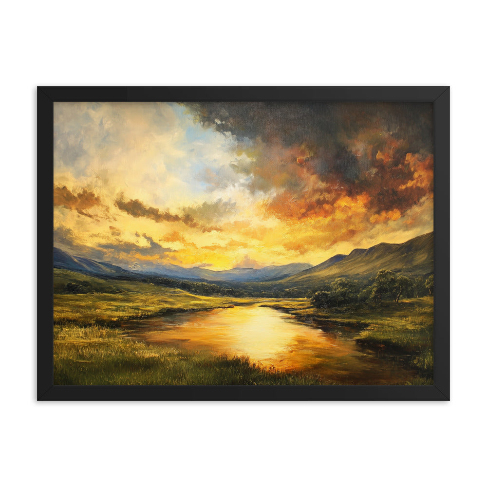 Untitled Landscape 1 framed matte paper poster