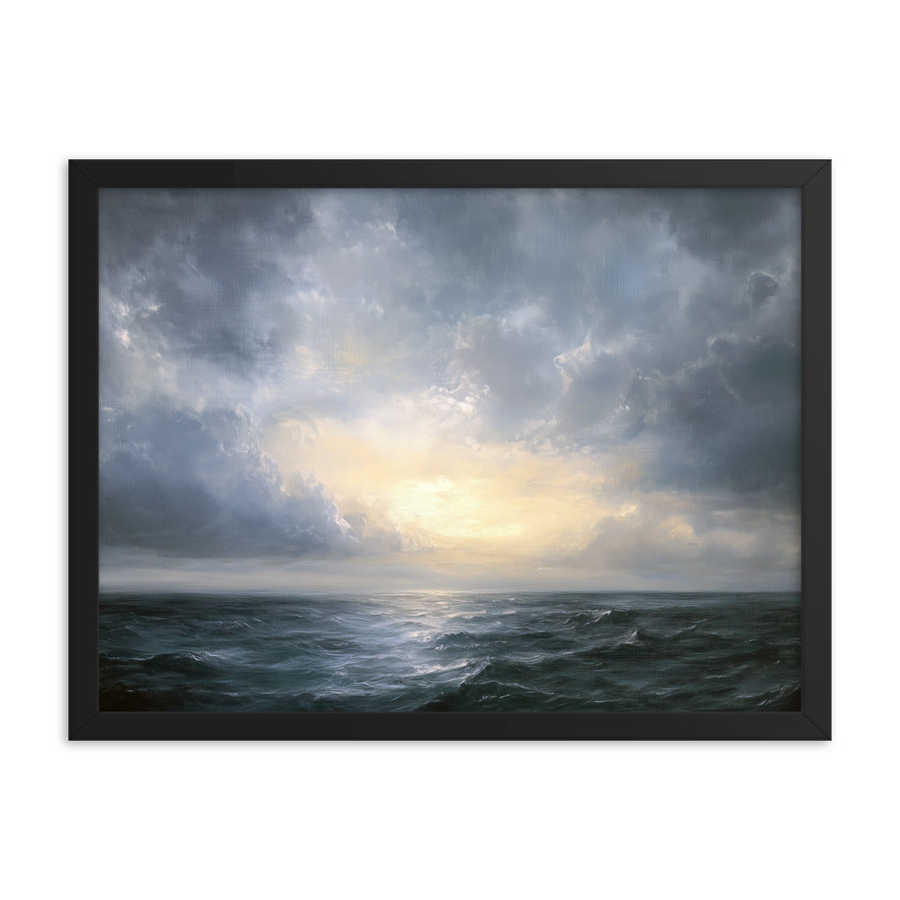 Untitled Seascape 1 Framed matte paper poster