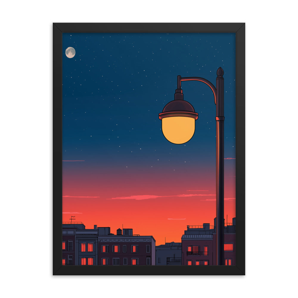 1 Framed matte paper poster