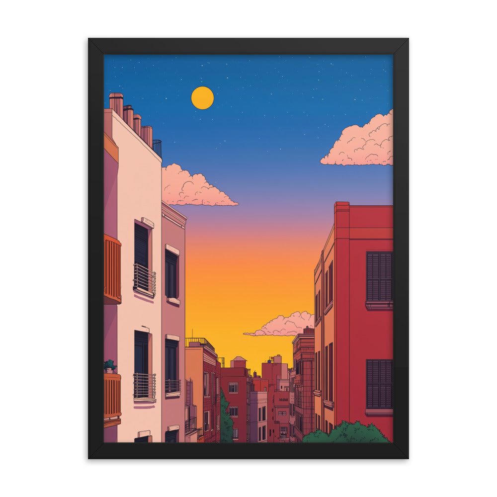 4 Framed matte paper poster