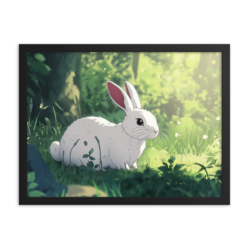 Rabbit Framed matte paper poster