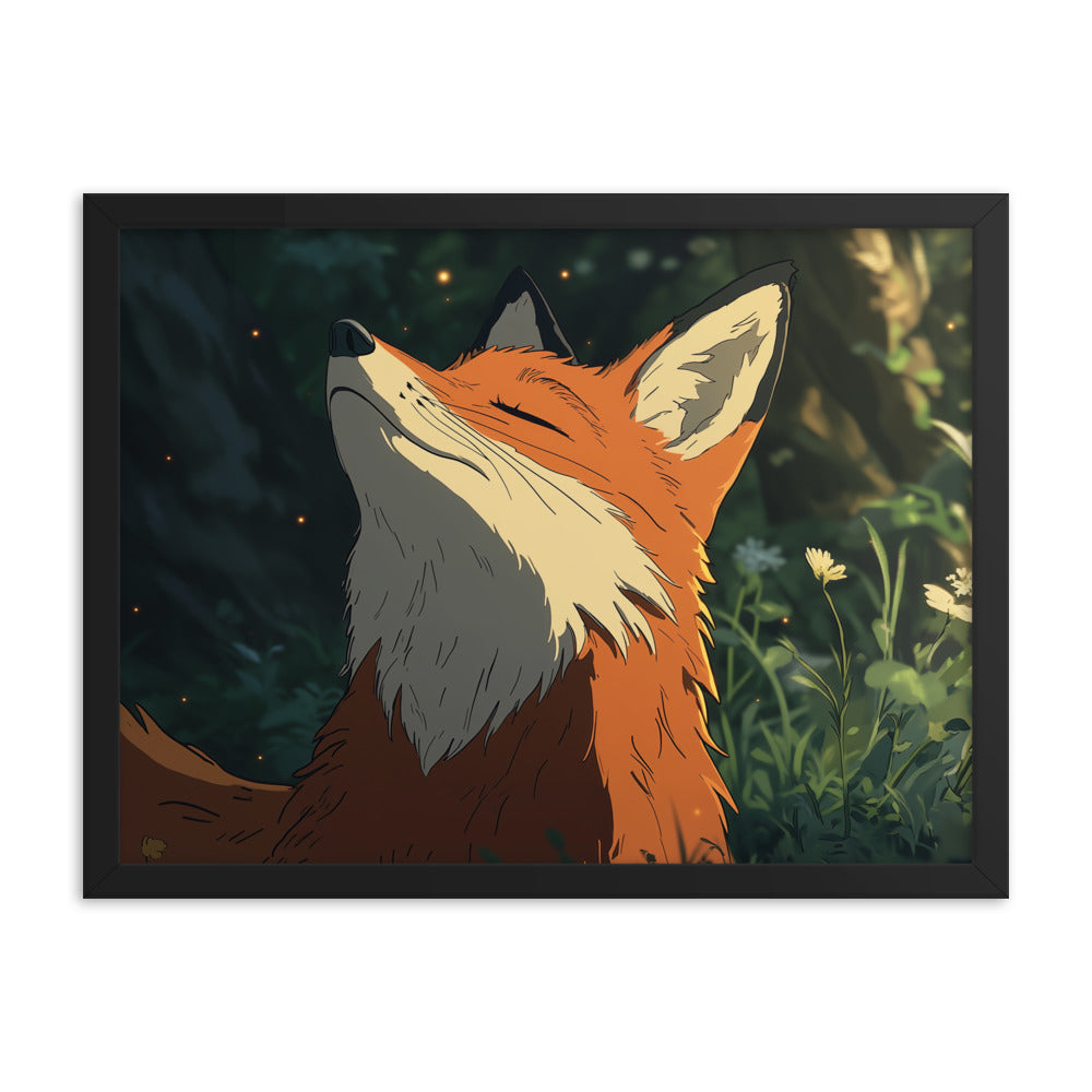 Fox 2 Framed matte paper poster