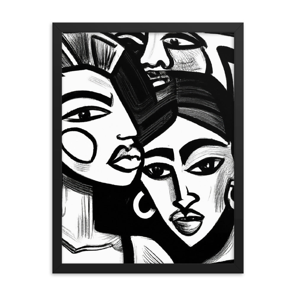 Women Framed matte paper poster