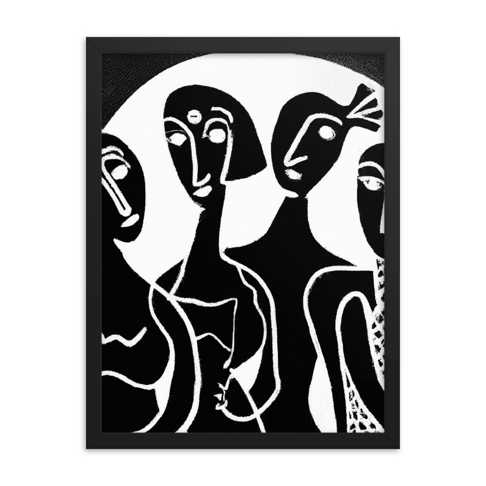 The Four Sisters Framed matte paper poster