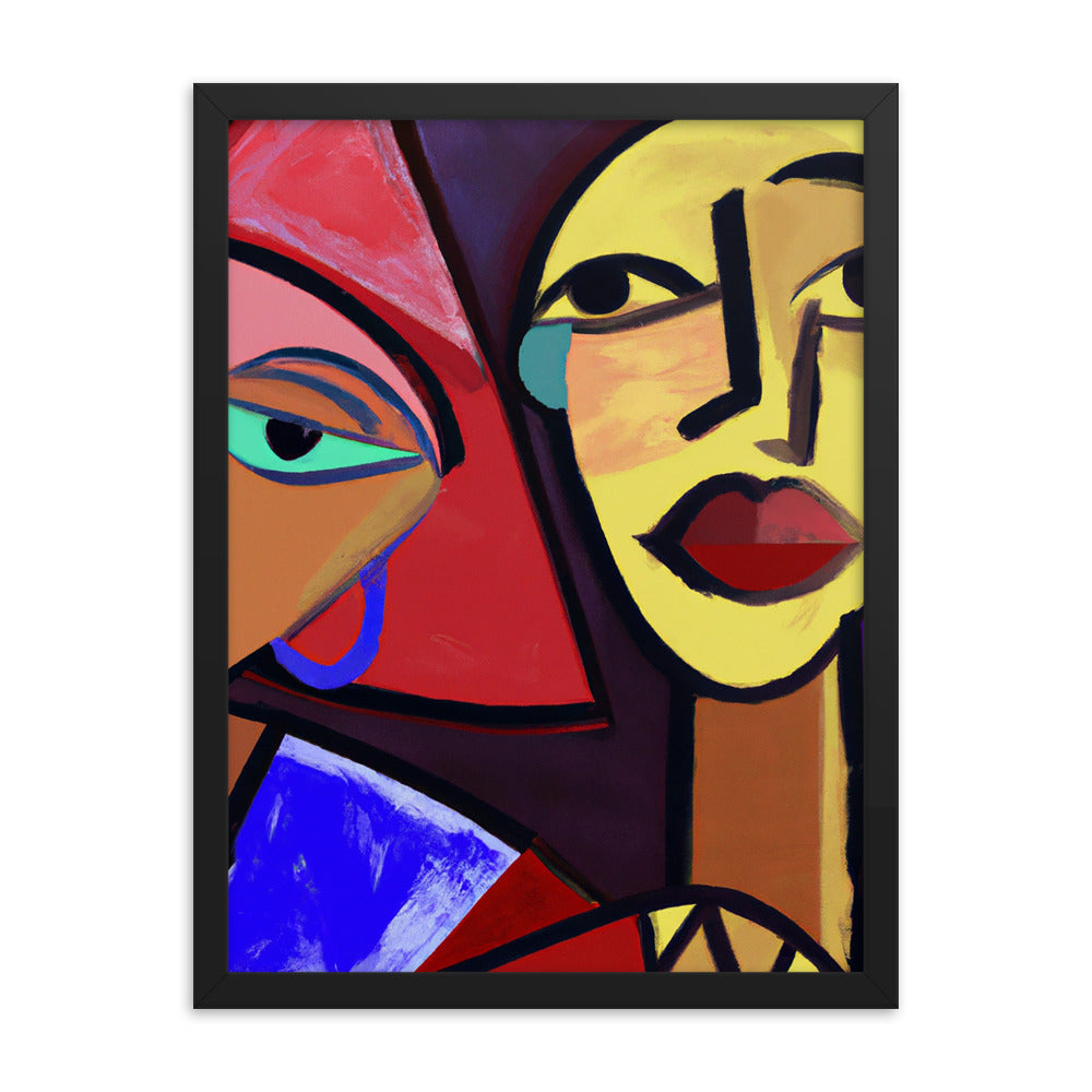 Duo Framed matte paper poster