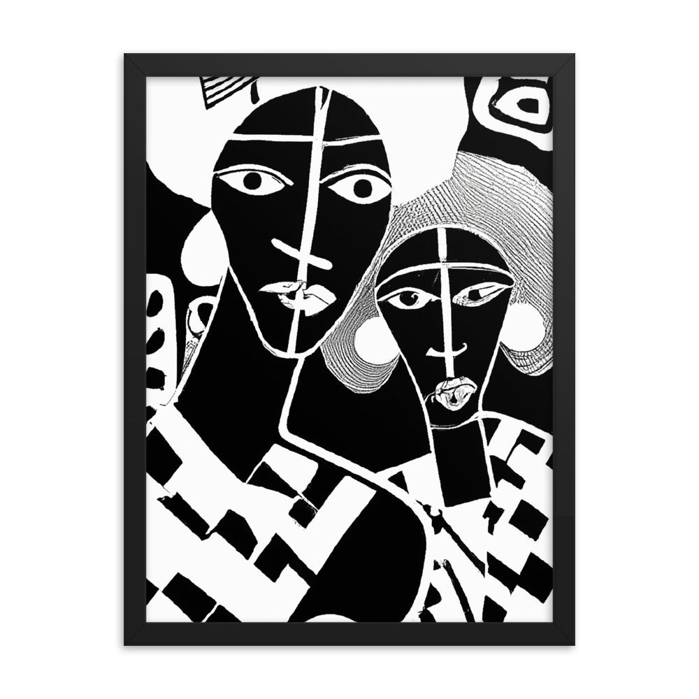 Aunties Framed matte paper poster