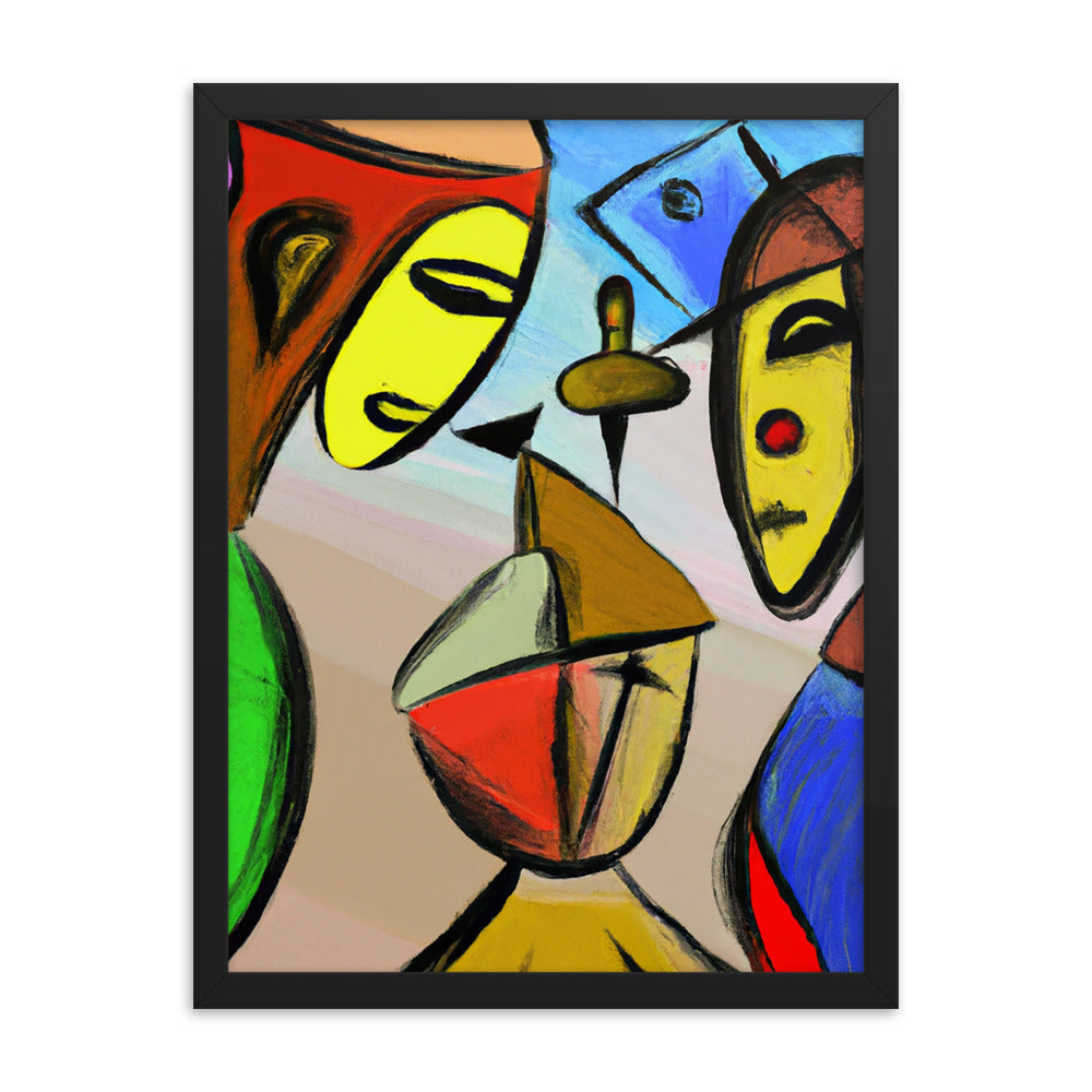 Cubism Framed matte paper poster