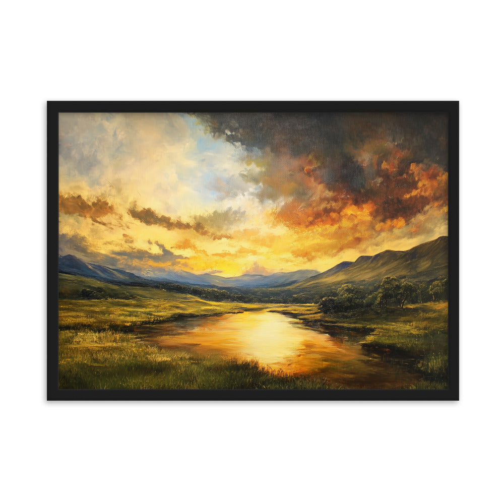 Untitled Landscape 1 framed matte paper poster