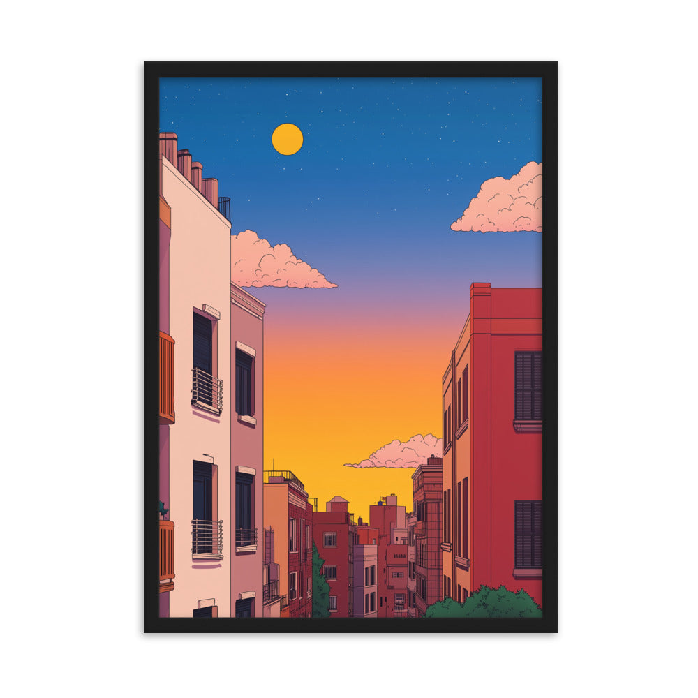 4 Framed matte paper poster