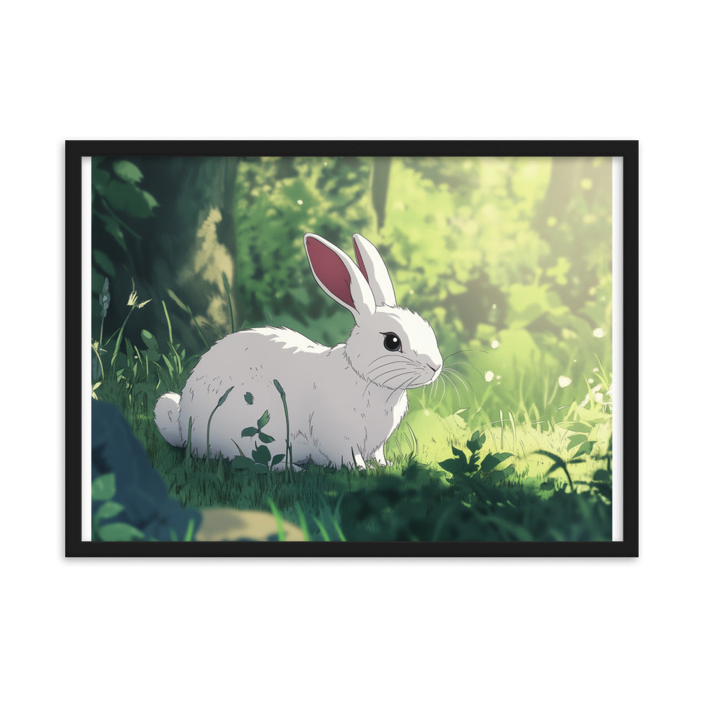 Rabbit Framed matte paper poster