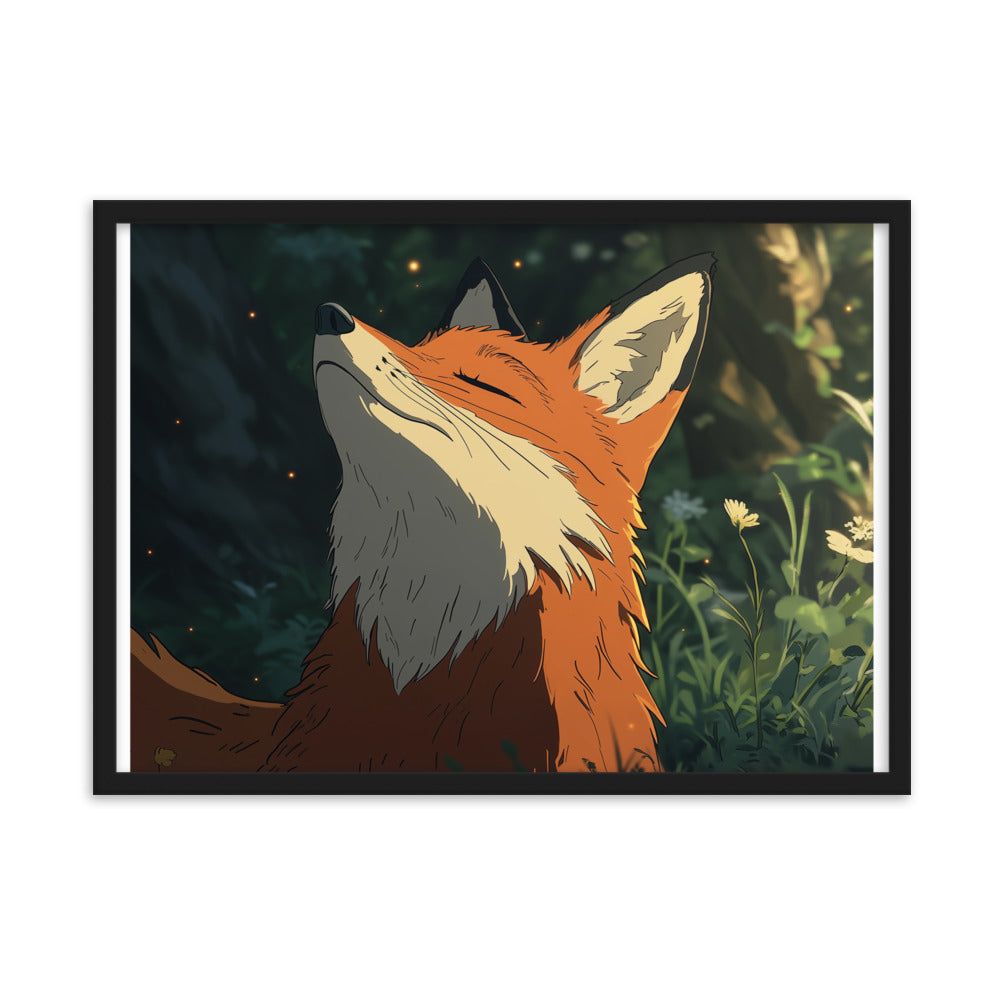 Fox 2 Framed matte paper poster