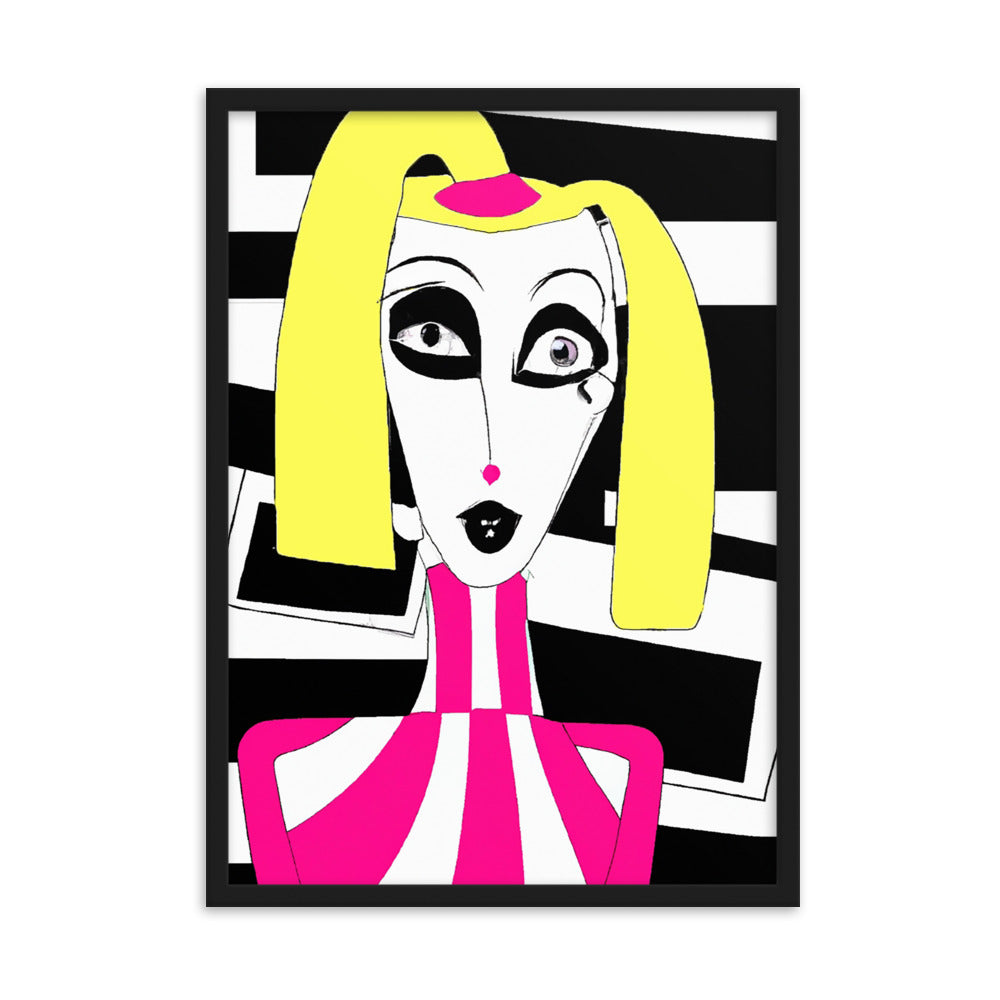 Weird Barbie Framed matte paper poster