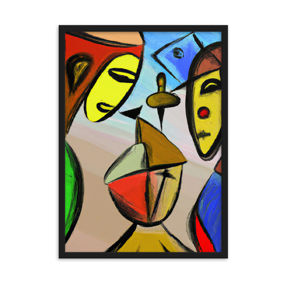 Cubism Framed matte paper poster