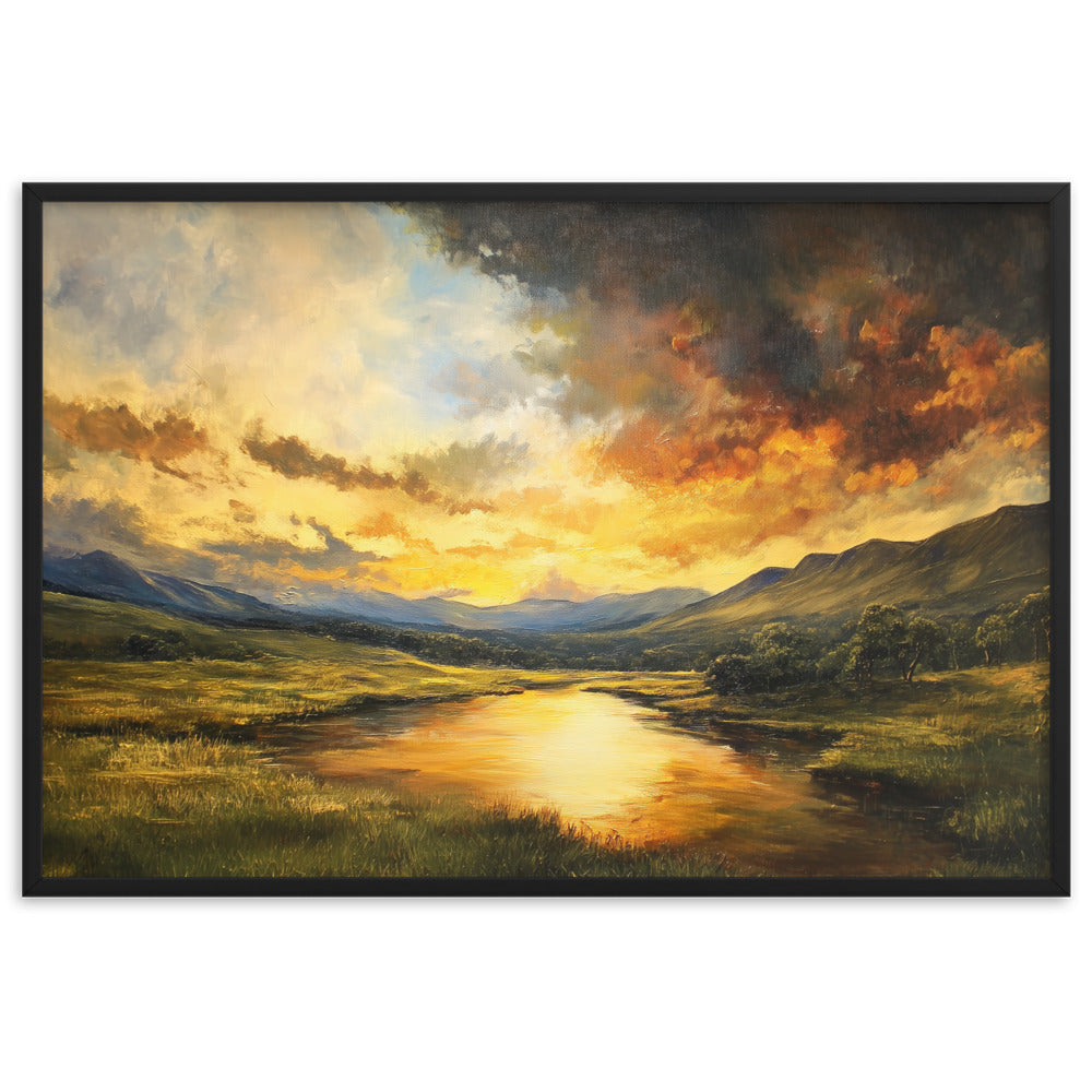 Untitled Landscape 1 framed matte paper poster