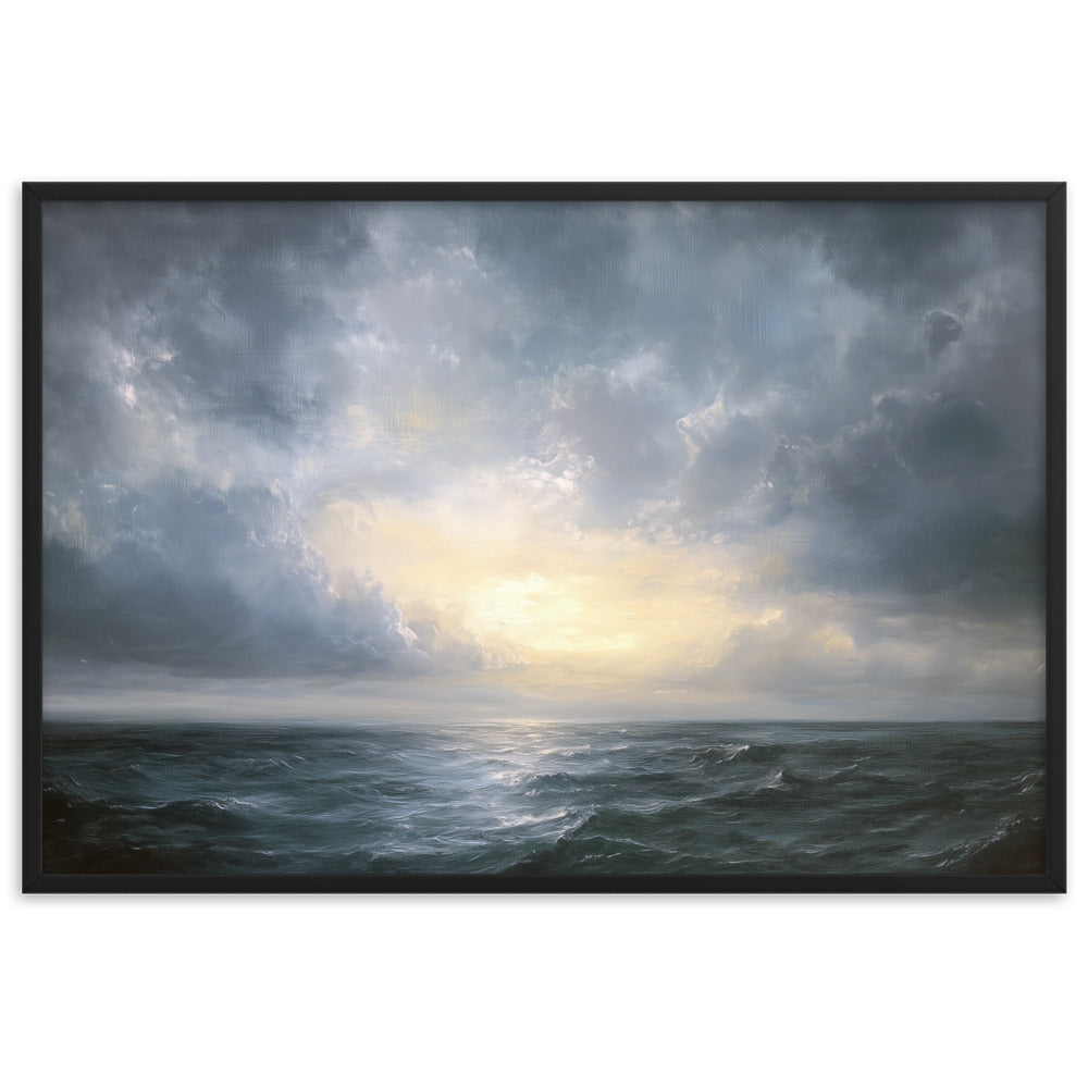 Untitled Seascape 1 Framed matte paper poster