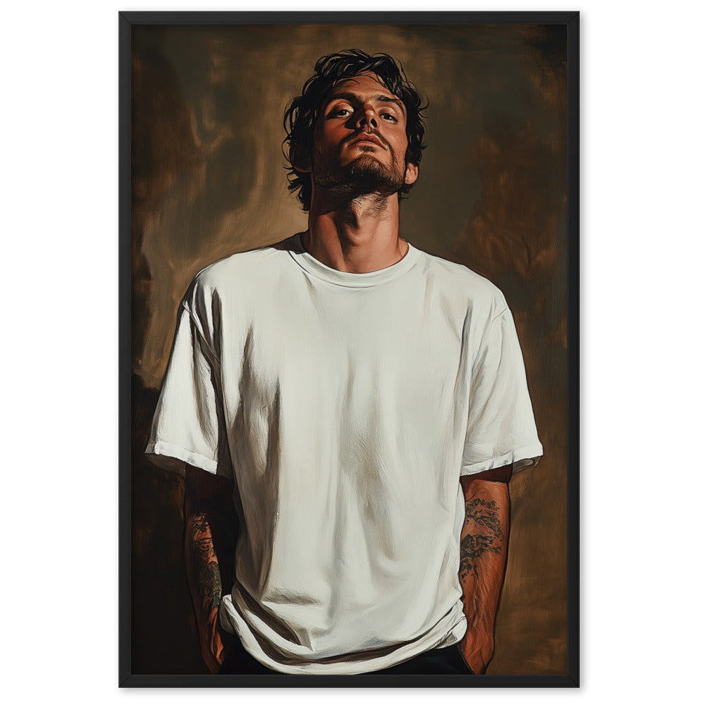 Alessandro Framed matte paper poster